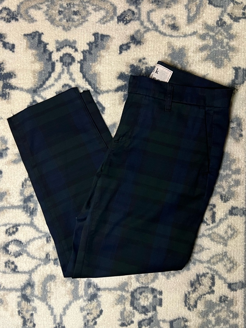 Frank & Eileen Wicklow Plaid Chinos - Navy & Green - Picture 2 of 9